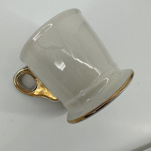 Anthropologie Limited Edition Gold Initial Monogram Letter "T” Coffee Cup Mug - Picture 4 of 6